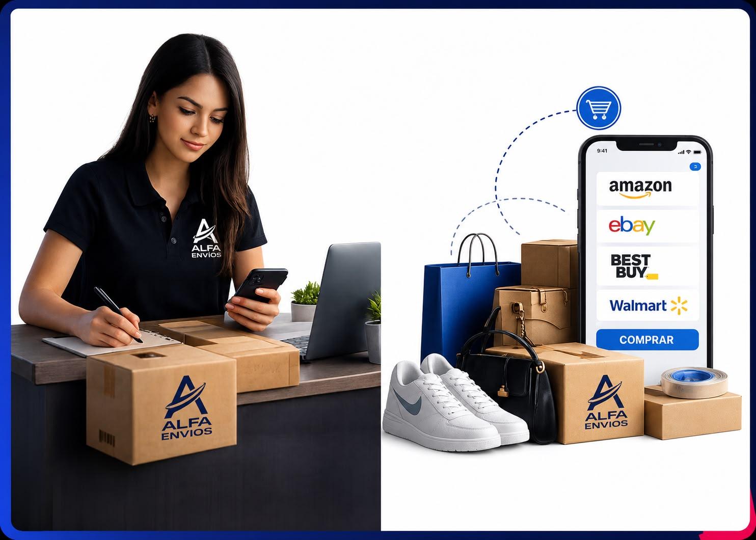 Alfa Envíos personal shopper compramos por ti service